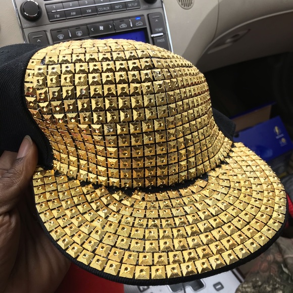 Gold Stoned Hat Regular Size - Picture 5 of 8
